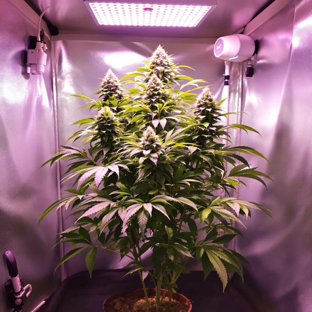 Plante de cannabis Cherry Kush en floraison — 60-100 cm autofloraison