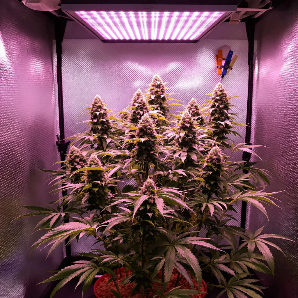 Plante de cannabis Cherry Kush en floraison — 90-130 cm féminisée