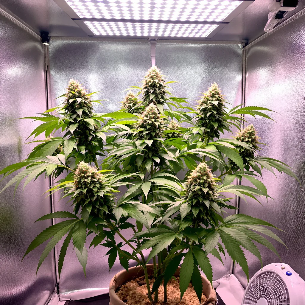 Plante de cannabis Cherry Pie en floraison — 90-130 cm féminisée