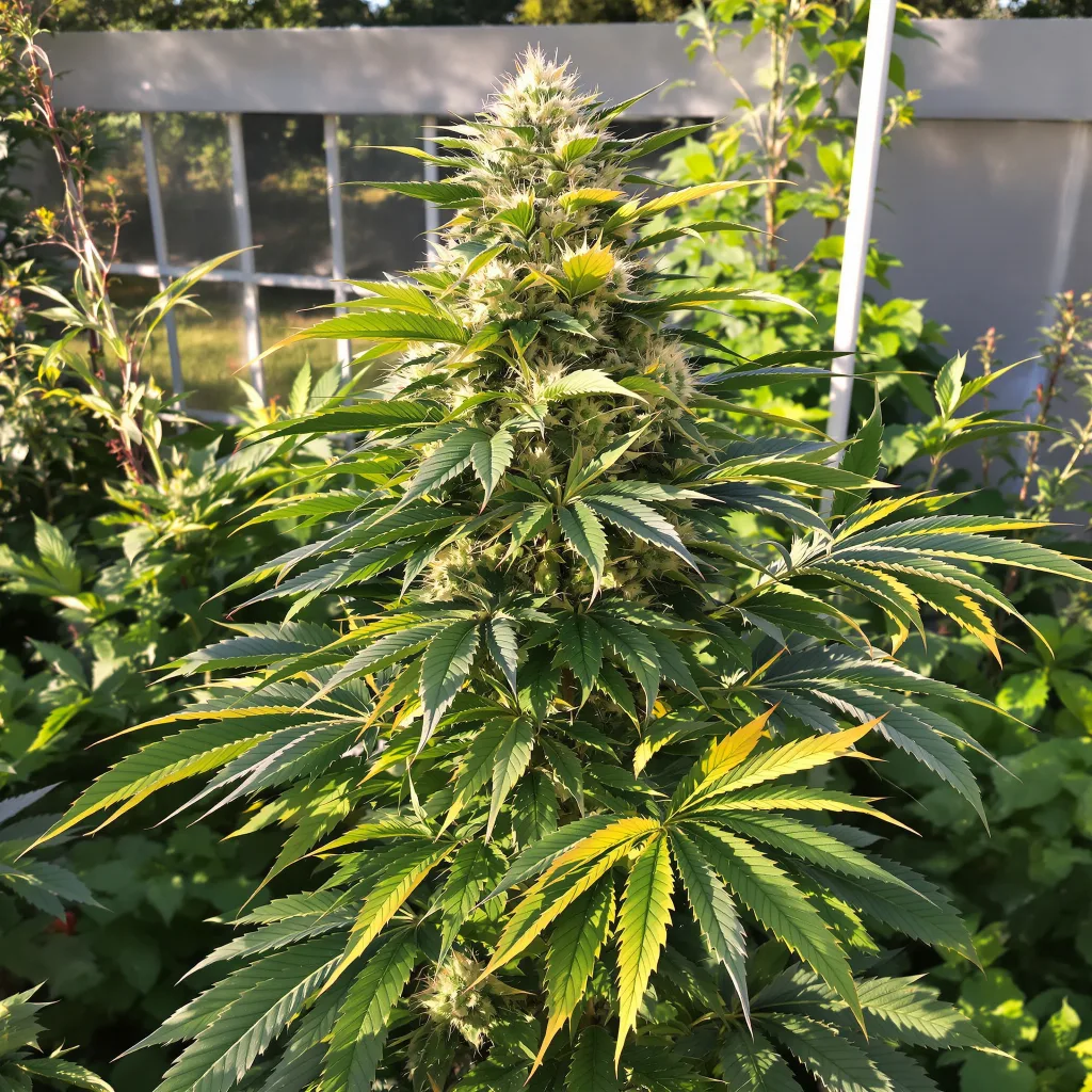 Cherry Pie 66% indica / 34% sativa — fleur avec trichomes visibles
