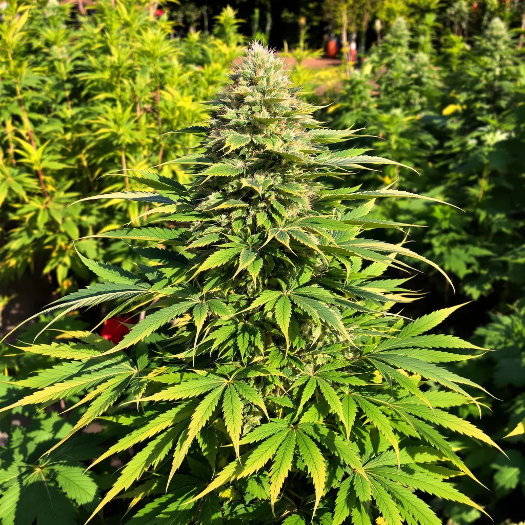 Chiesel 66% indica / 34% sativa — fleur avec trichomes visibles