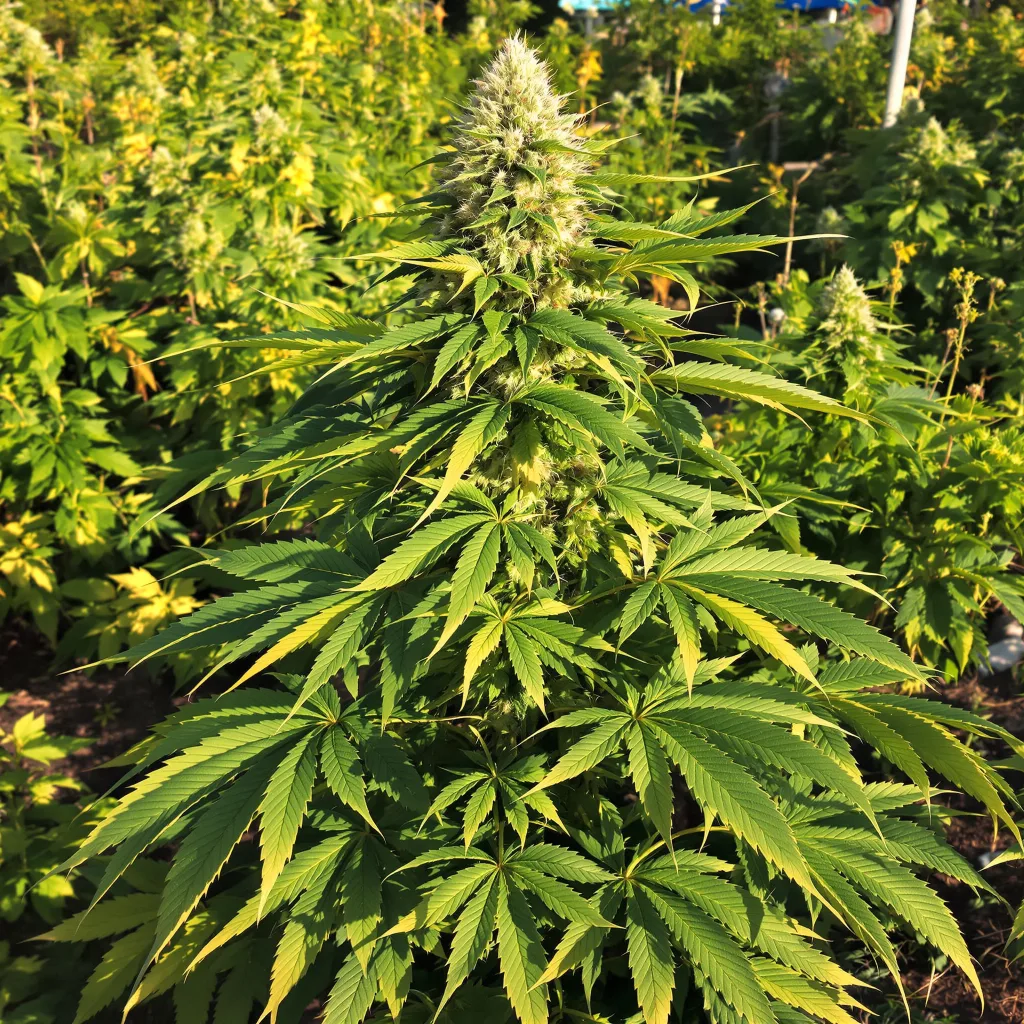 Chocolate Chunk 100% indica / 50% sativa — fleur avec trichomes visibles
