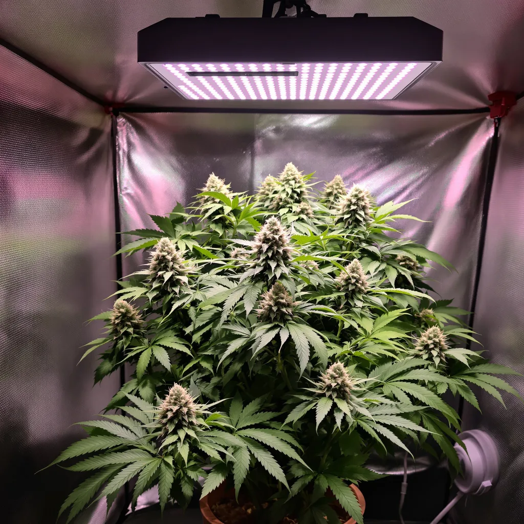 Plante de cannabis Chocolate Kush en floraison — 90-130 cm féminisée