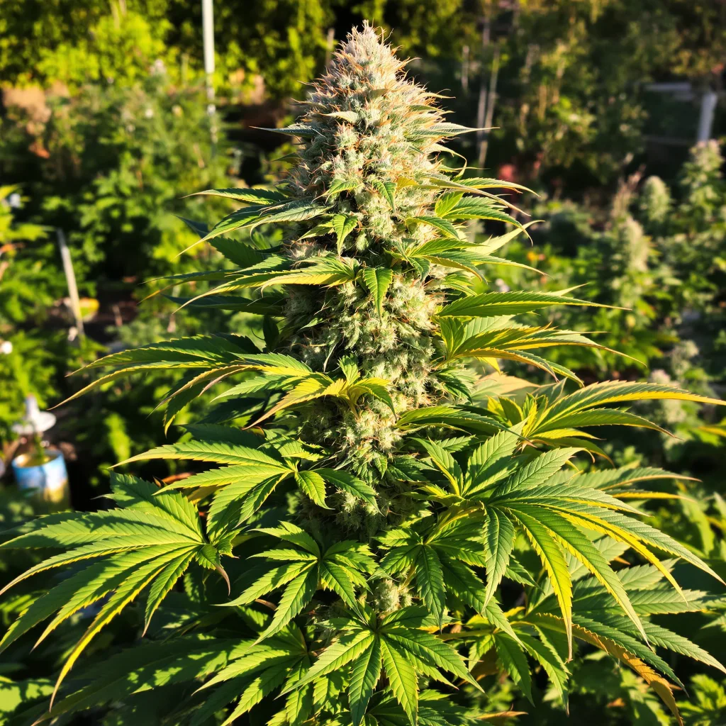 Chocolate Kush 65% indica / 35% sativa — fleur avec trichomes visibles