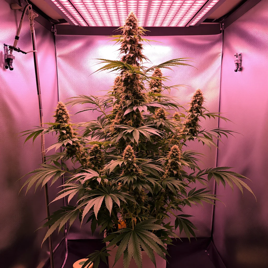 Plante de cannabis Chocolate Thai en floraison — 150-200 cm féminisée