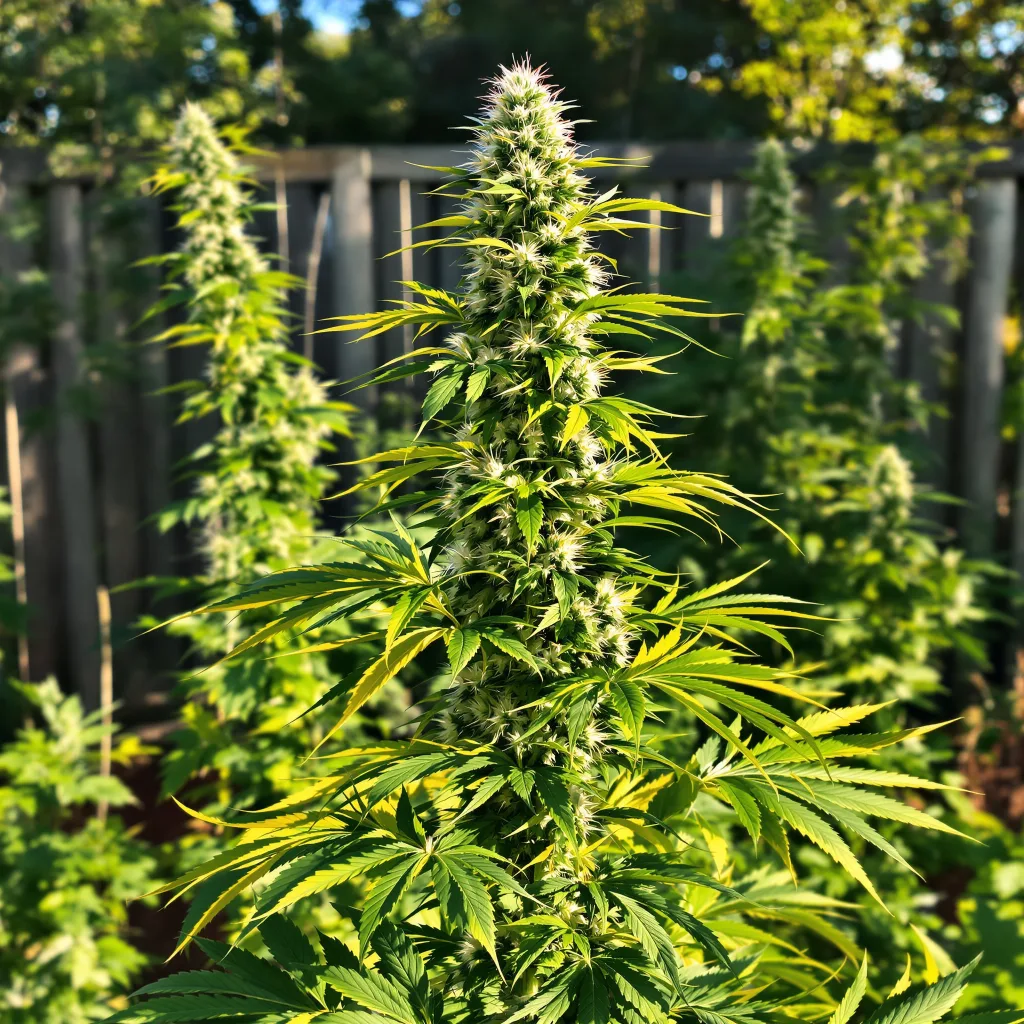 Chocolate Thai 16% indica / 84% sativa — fleur avec trichomes visibles