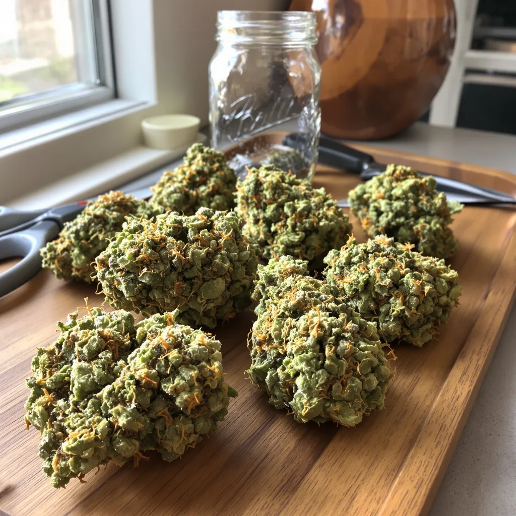 Chocolope 18% indica / 82% sativa — fleur avec trichomes visibles