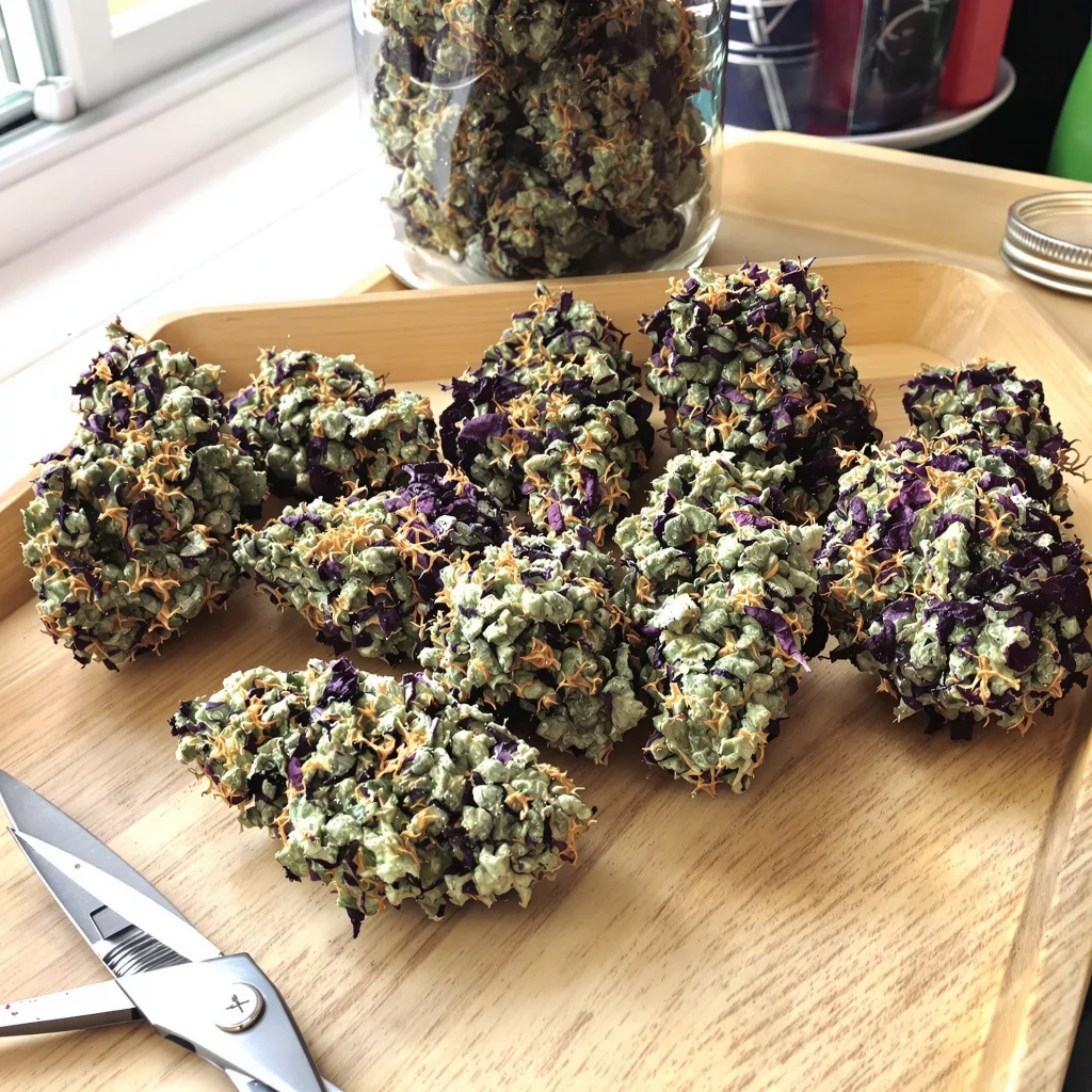 Chronic 81% indica / 19% sativa — fleur avec trichomes visibles