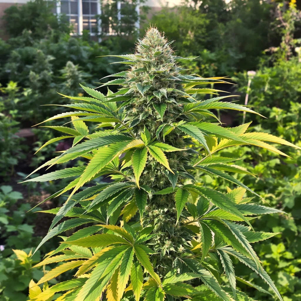 Chronic 81% indica / 19% sativa — fleur avec trichomes visibles