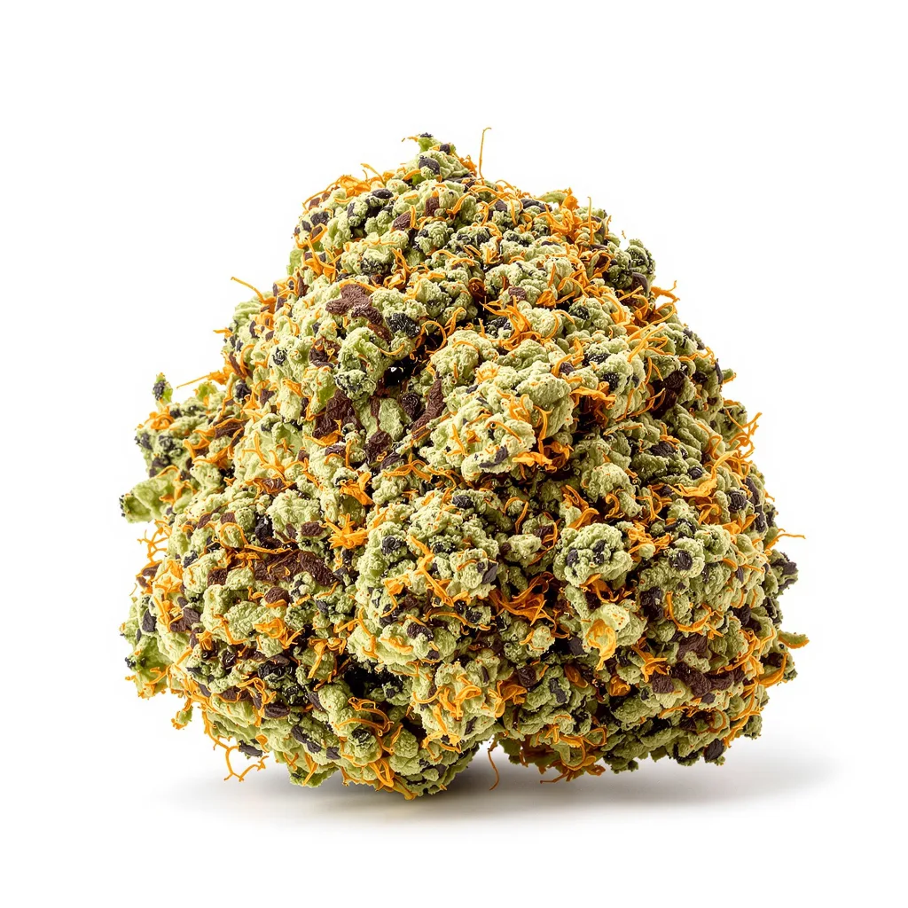 Chronic 81% indica / 19% sativa — fleur avec trichomes visibles