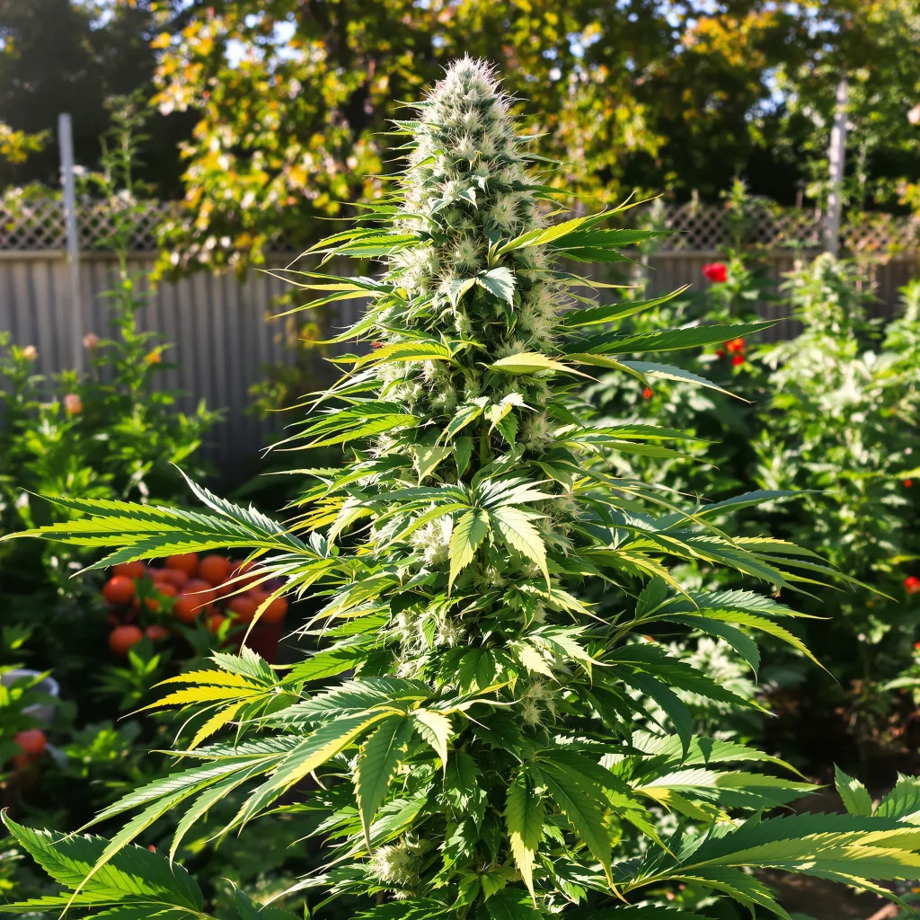 Chronic Thunder 46% indica / 54% sativa — fleur avec trichomes visibles