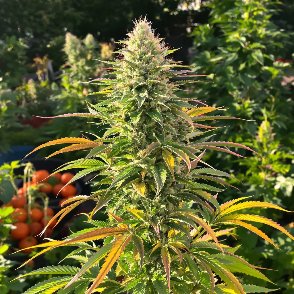 Chupacabra 58% indica / 42% sativa — fleur avec trichomes visibles