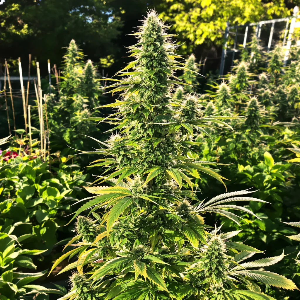 Church OG 47% indica / 53% sativa — fleur avec trichomes visibles