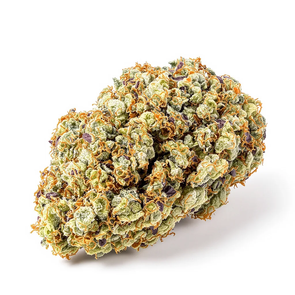 Cinex 30% indica / 60% sativa — fleur avec trichomes visibles