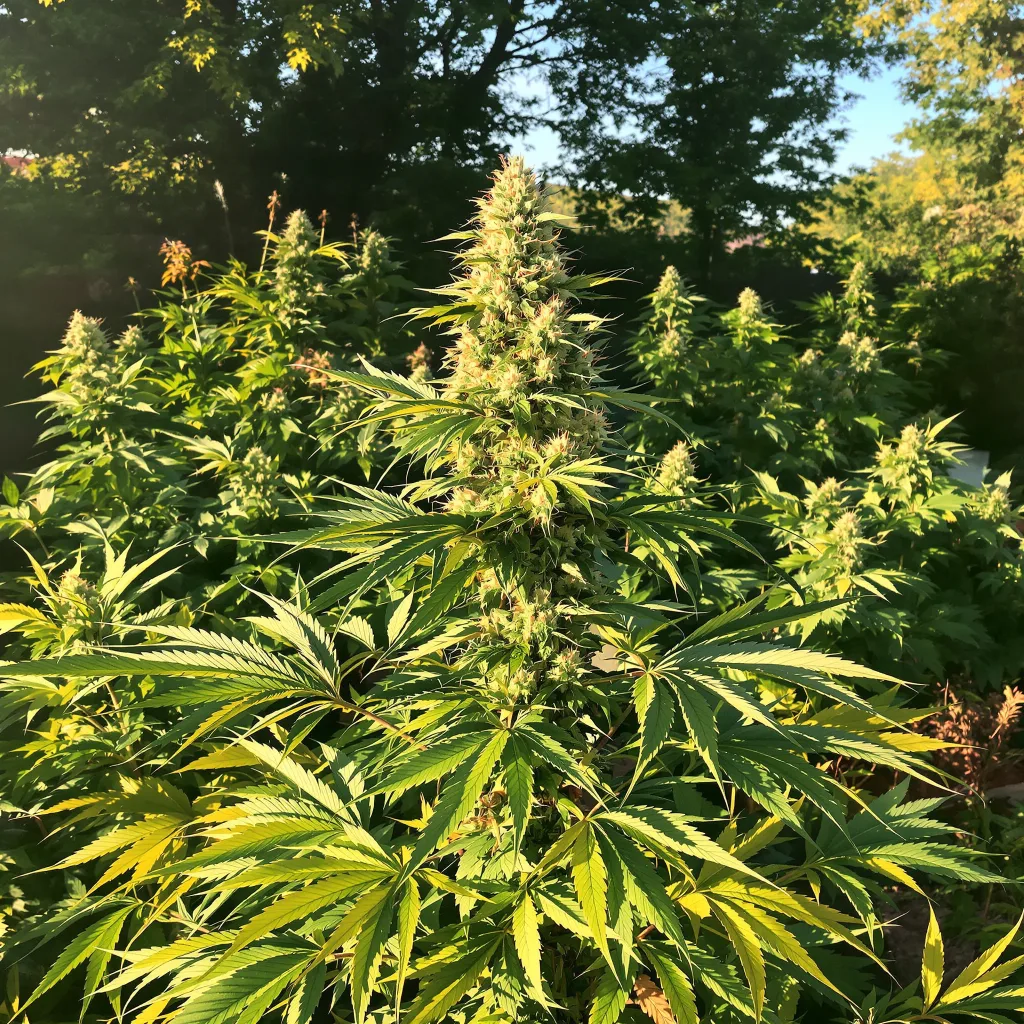 Cinex 30% indica / 60% sativa — fleur avec trichomes visibles