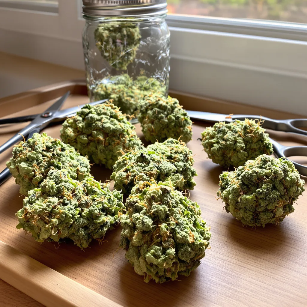 Coffee 12% indica / 88% sativa — fleur avec trichomes visibles