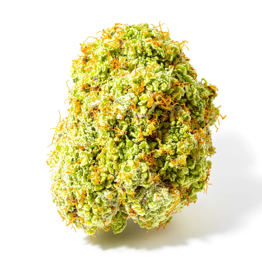 Coffee 12% indica / 88% sativa — fleur avec trichomes visibles