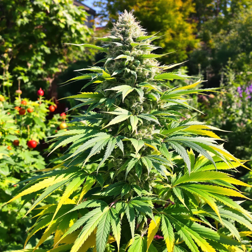 Colorado Clementines 79% indica / 21% sativa — fleur avec trichomes visibles