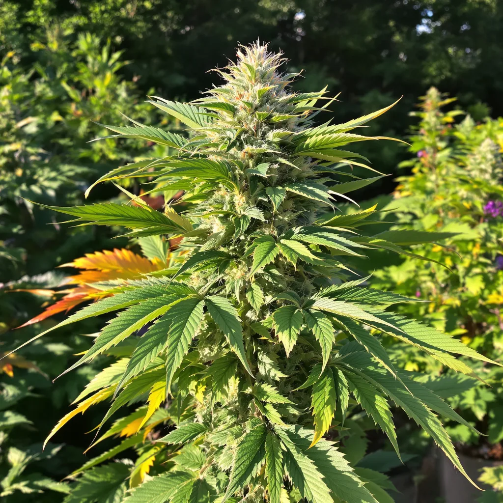 Confidential Cheese 73% indica / 27% sativa — fleur avec trichomes visibles