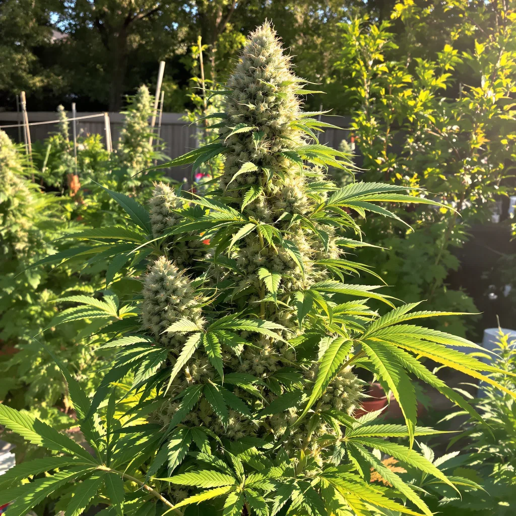 Cookie Breath 42% indica / 58% sativa — fleur avec trichomes visibles