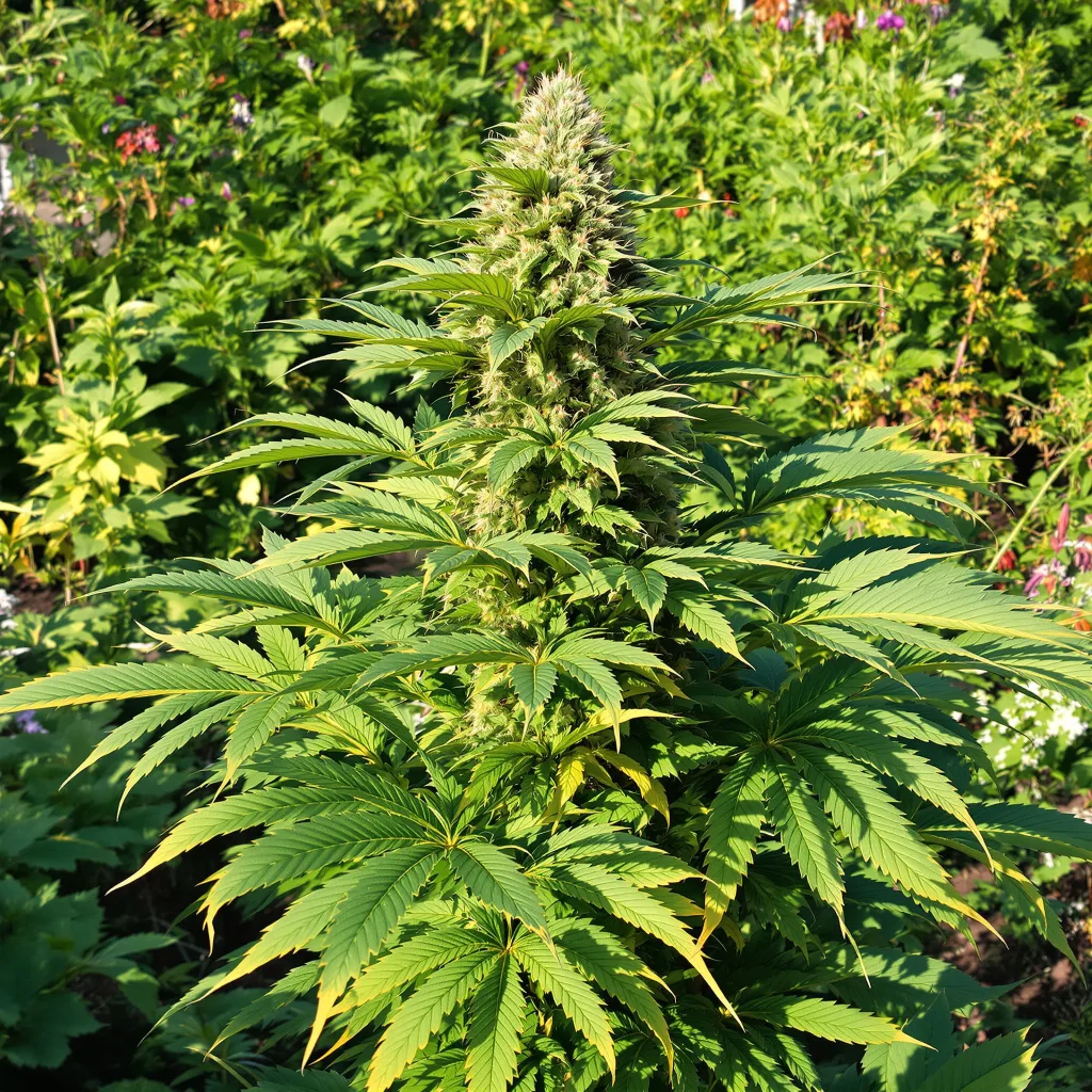 Cookie Jar 72% indica / 28% sativa — fleur avec trichomes visibles