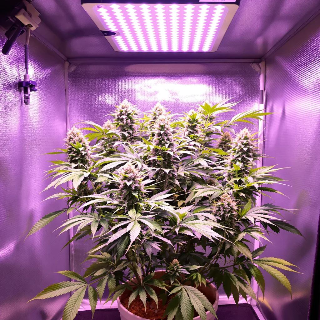 Plante de cannabis Cookie Monster en floraison — 90-130 cm féminisée