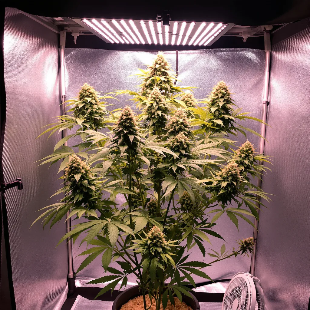Plante de cannabis Cookie Wreck en floraison — 60-100 cm autofloraison