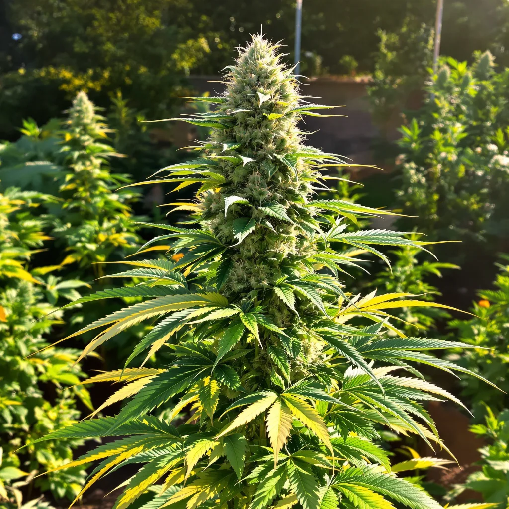 Cookies Gelato 41% indica / 59% sativa — fleur avec trichomes visibles