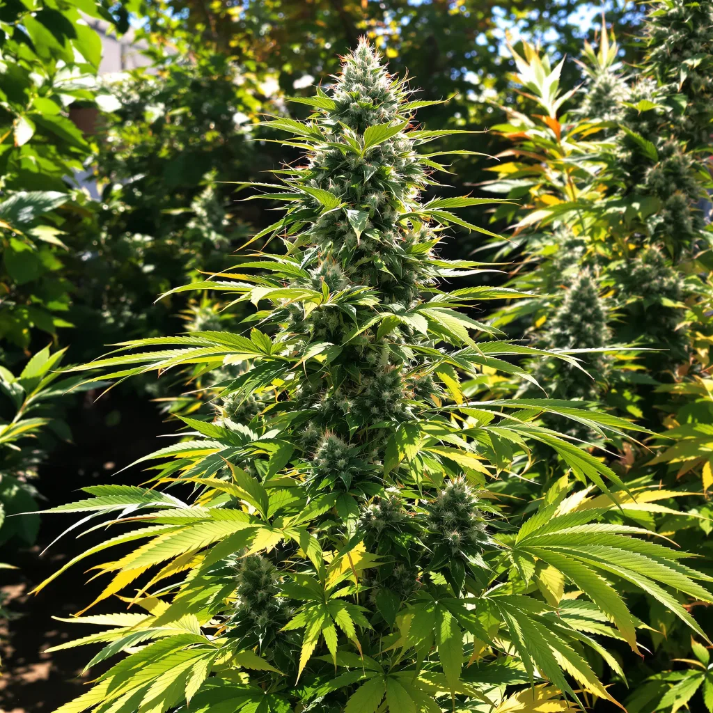 Cookies Gelato 41% indica / 59% sativa — fleur avec trichomes visibles