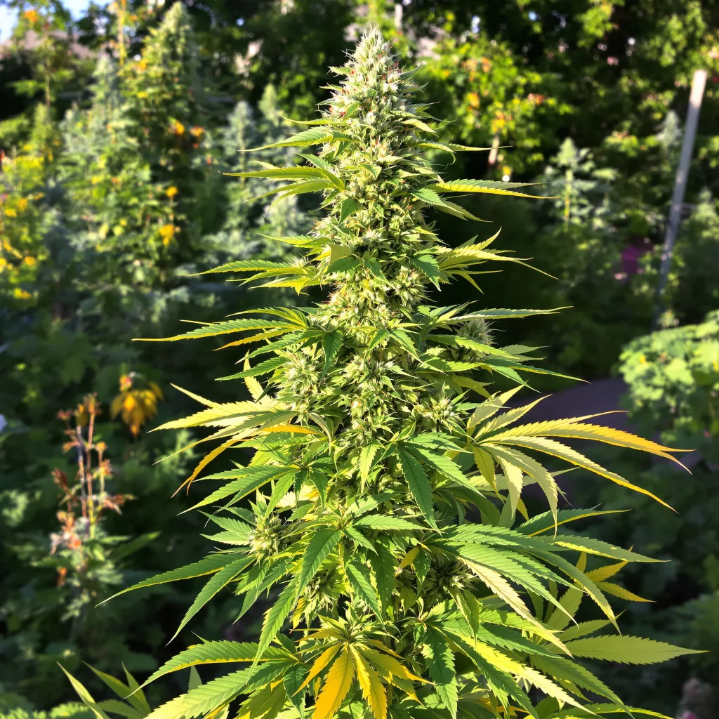Corleone Kush 50% indica / 50% sativa — fleur avec trichomes visibles