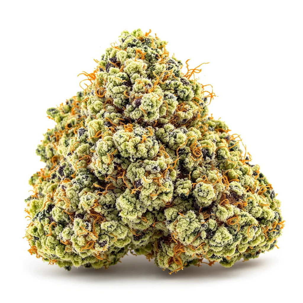Corleone Kush 50% indica / 50% sativa — fleur avec trichomes visibles