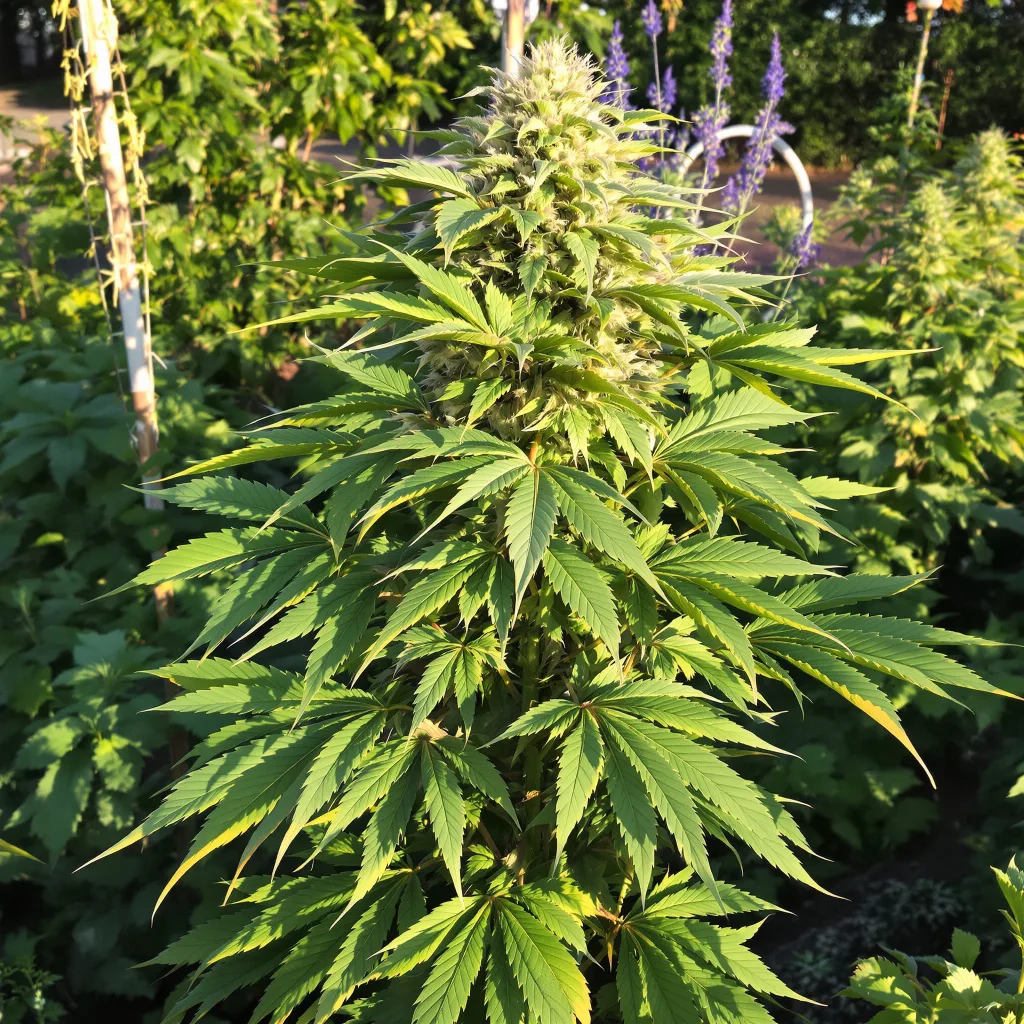 Cornbread 88% indica / 12% sativa — fleur avec trichomes visibles