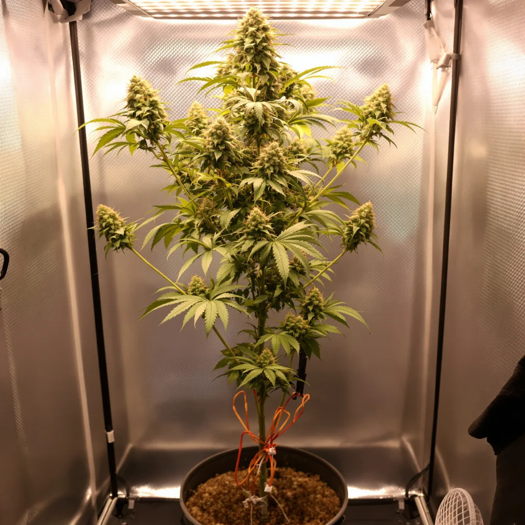 Plante de cannabis Cotton Candy Kush en floraison — 60-100 cm autofloraison