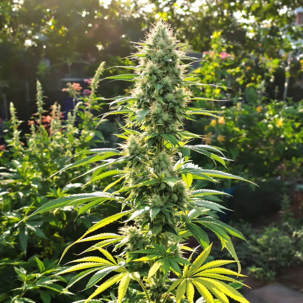 Cotton Candy Kush 50% indica / 50% sativa — fleur avec trichomes visibles