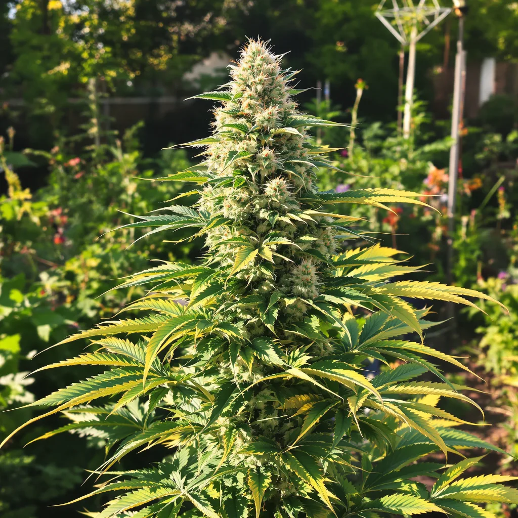 Couch Lock Mixpack 49% indica / 51% sativa — fleur avec trichomes visibles