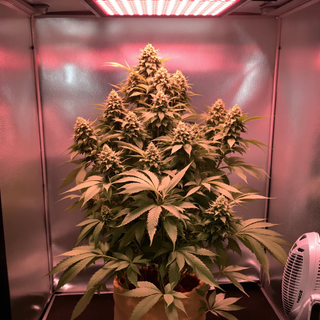 Plante de cannabis Cracker Jack en floraison — 90-130 cm féminisée