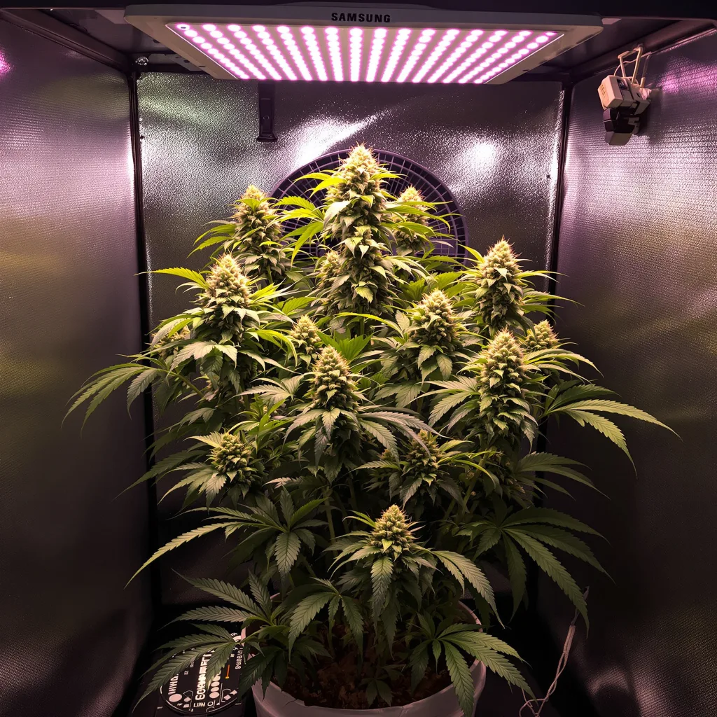 Plante de cannabis Cream en floraison — 60-100 cm autofloraison