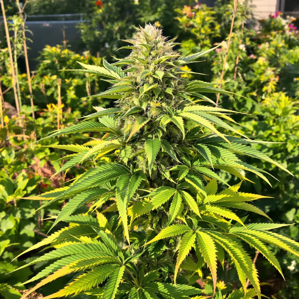 Cream Caramel 87% indica / 13% sativa — fleur avec trichomes visibles