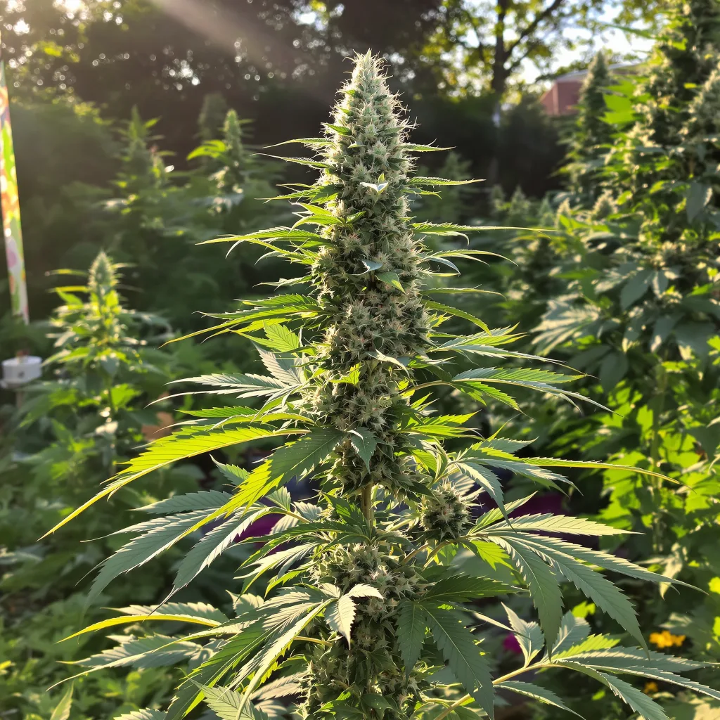 Critical 47 58% indica / 42% sativa — fleur avec trichomes visibles
