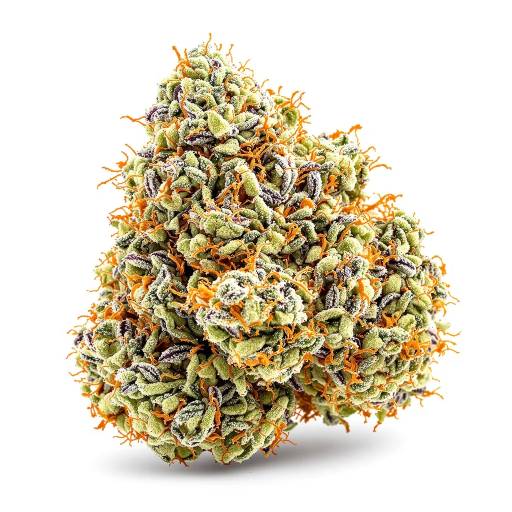 Critical 47 58% indica / 42% sativa — fleur avec trichomes visibles