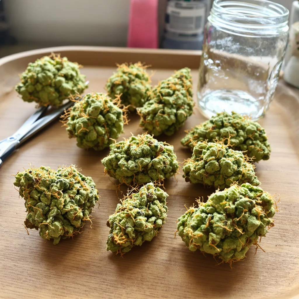 Critical Crack 15% indica / 85% sativa — fleur avec trichomes visibles