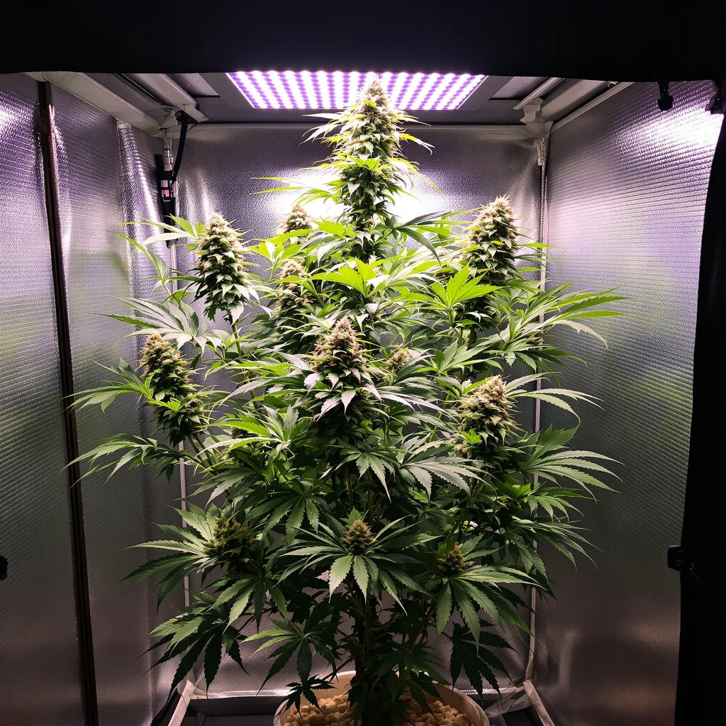 Plante de cannabis Critical Crack en floraison — 150-200 cm féminisée