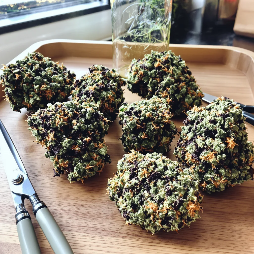 Critical Glue 89% indica / 11% sativa — fleur avec trichomes visibles