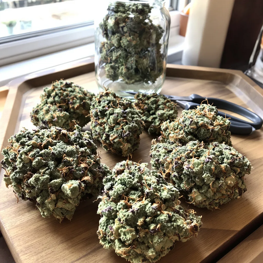 Critical Jack 50% indica / 50% sativa — fleur avec trichomes visibles