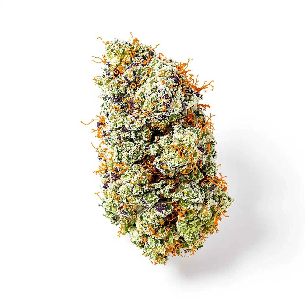 Critical Jack 50% indica / 50% sativa — fleur avec trichomes visibles
