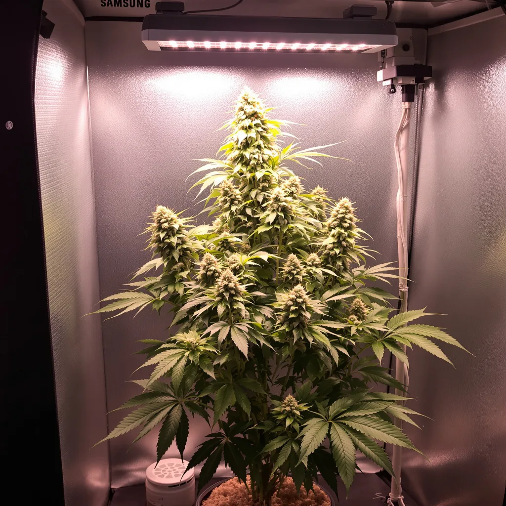 Plante de cannabis Critical Kush en floraison — 60-100 cm autofloraison