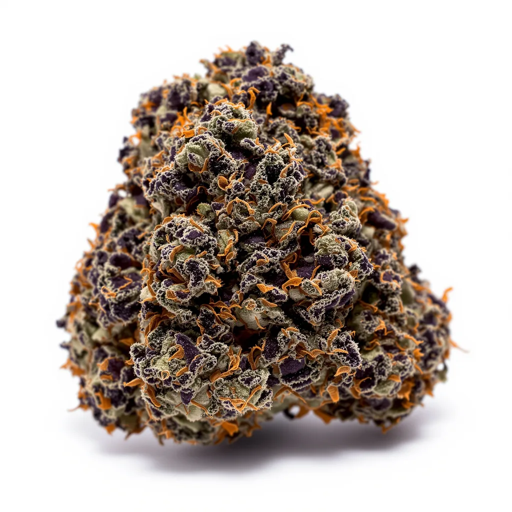 Critical Kush 87% indica / 13% sativa — fleur avec trichomes visibles
