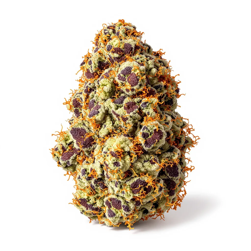 Critical Kush 87% indica / 13% sativa — fleur avec trichomes visibles