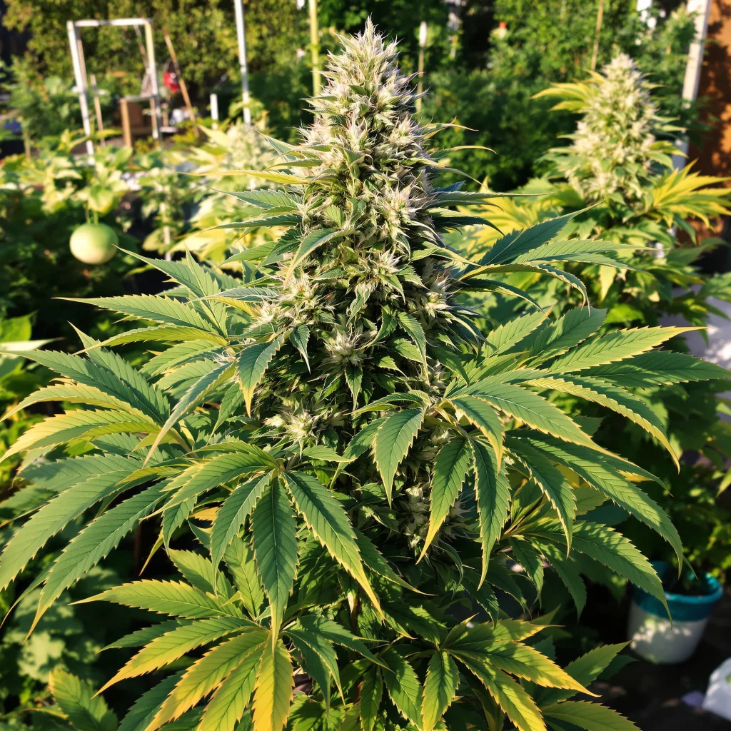 Critical Purple 70% indica / 30% sativa — fleur avec trichomes visibles