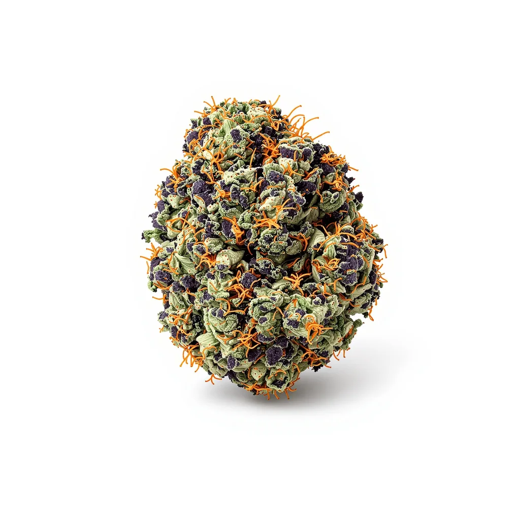 Critical Sensi Star 86% indica / 14% sativa — fleur avec trichomes visibles